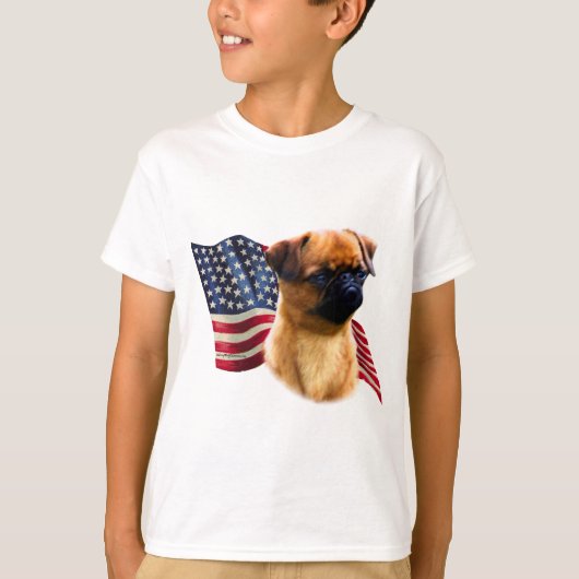 T-shirt Drapeau Griffon de Bruxelles (Devant)