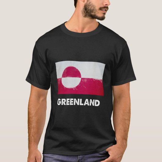 T-shirt Drapeau groenlandais (Devant)