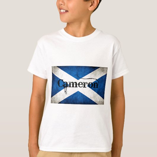T-shirt drapeau grunge Cameron (Devant)