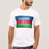 T-shirt Drapeau grunge d'Azerbaïdjan (Devant)