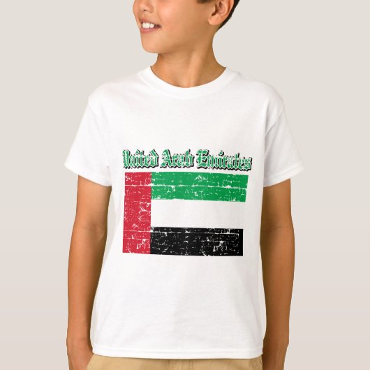T-shirt Drapeau grunge des Emirats Arabes Unis (Devant)