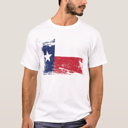 T-shirt Drapeau grunge du Texas (Devant)