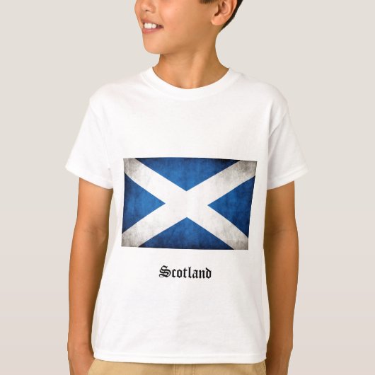 T-shirt Drapeau Grunge Écosse (Devant)