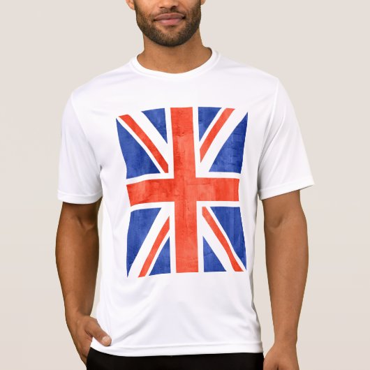 T-shirt Drapeau Grunge Royaume-Uni #2 (Devant)