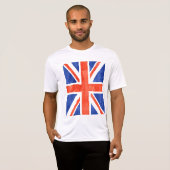 T-shirt Drapeau Grunge Royaume-Uni #2 (Devant entier)
