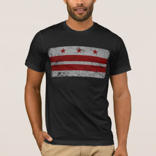 T-shirt Drapeau grunge vintage de DC de Washington