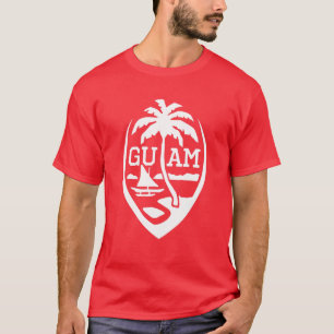 T-shirt Drapeau Guam Seal USA 671   Guamanian Mens Chamorr