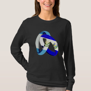 T-shirt Drapeau Guatemala El Salvador Bague de mariage Mar