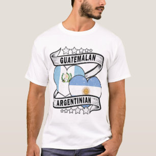 T-shirt Drapeau Guatémaltèque Et Argentin