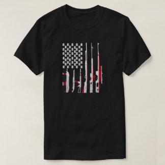 T-shirt Drapeau Guns Us - Fête Patriotique Américaine Juil