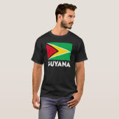 T-shirt Drapeau Guyana (Devant entier)
