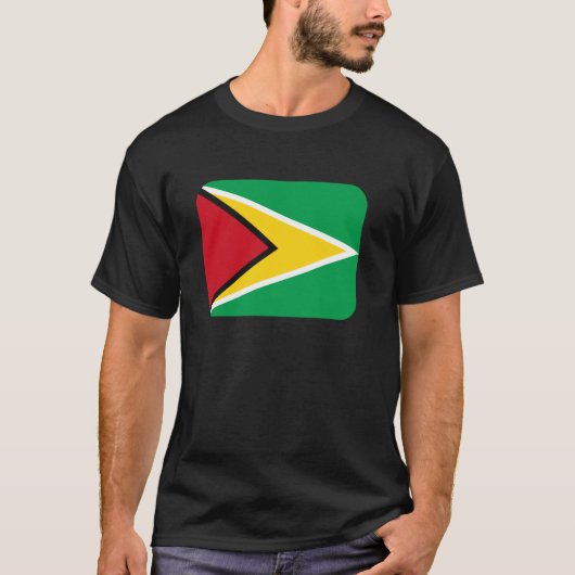 T-shirt Drapeau Guyana (Devant)