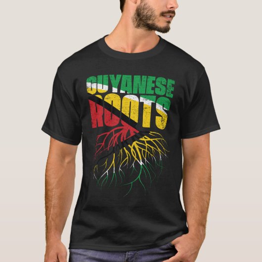 T-shirt Drapeau Guyanais des racines (Devant)