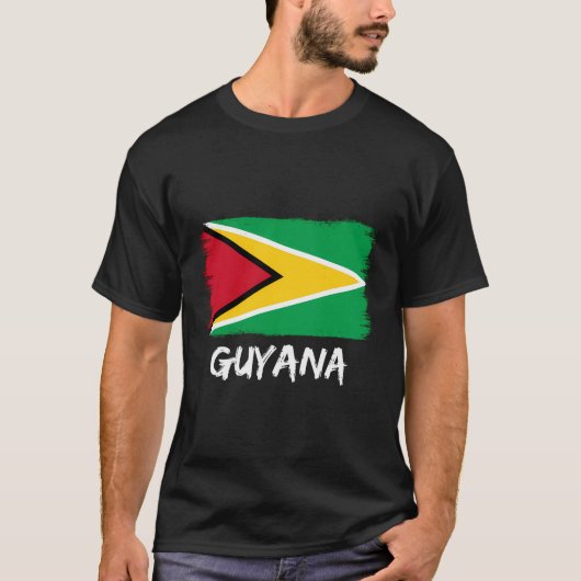 T-shirt Drapeau guyanais Guyana (Devant)