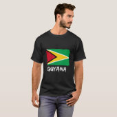 T-shirt Drapeau guyanais Guyana (Devant entier)