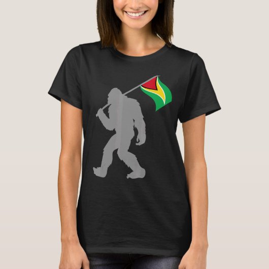 T-shirt Drapeau Guyanais Sur Drapeau Guyana (Devant)