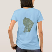 T-Shirt Drapeau Guyane + Carte + Texte (Dos)