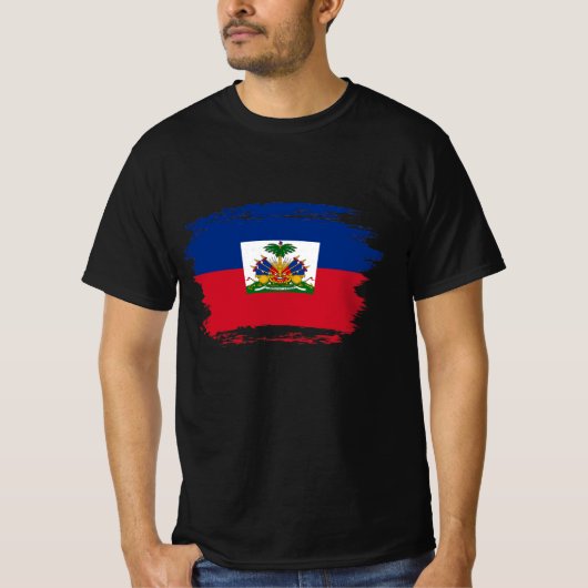 T-shirt Drapeau Haïti (Devant)