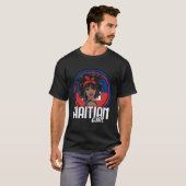 T-shirt Drapeau Haïti fille haïtienne (Devant entier)