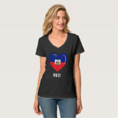 T-shirt Drapeau haïtien (Devant entier)