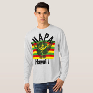 T-shirt Drapeau HAPA HAWAII Kānaka Maoli TRIBAL SHAKA BG