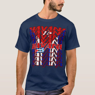 T-shirt Drapeau Havana Cuba 2
