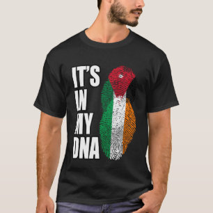 T-shirt Drapeau Héritage De L'ADN Mélangé Jordanien Et Irl