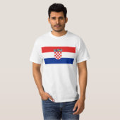 T-shirt Drapeau heure Hrvatska de la Croatie (Devant entier)
