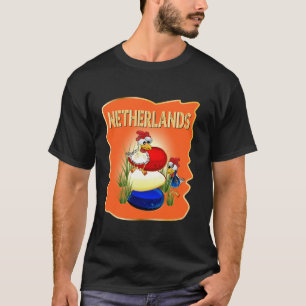 T-shirt Drapeau hollandais Pays-Bas Poultry Chicken Coop H