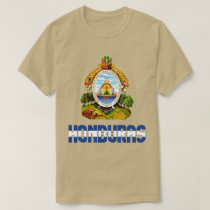 T-shirt Drapeau hondurien et blason Patriotique