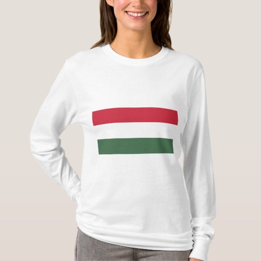 T-shirt Drapeau hongrois (Devant)