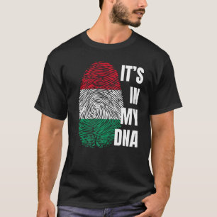 T-shirt Drapeau hongrois empreintes génétiques Hongrie
