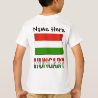 Drapeau hongrois Hongrie Personnalisation noire 