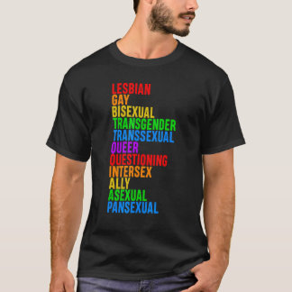T-shirt Drapeau humain Gay pride Mois Transgenre Fière