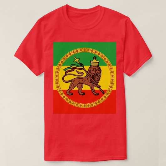 T-shirt Drapeau impérial de Lion of Judah (Design devant)