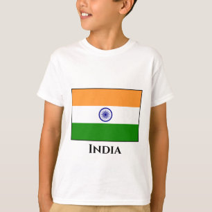 T-shirt Drapeau indien