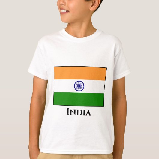 T-shirt Drapeau indien (Devant)