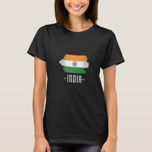T-shirt Drapeau indien