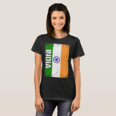 T-shirt Drapeau indien (Devant entier)