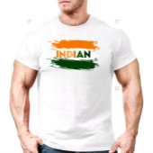 T-shirt Drapeau indien