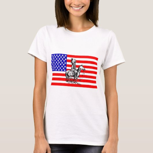 T-SHIRT DRAPEAU INDIEN (Devant)