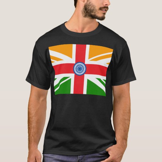 T-shirt Drapeau indien anglo (Devant)