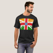 T-shirt Drapeau indien anglo (Devant entier)