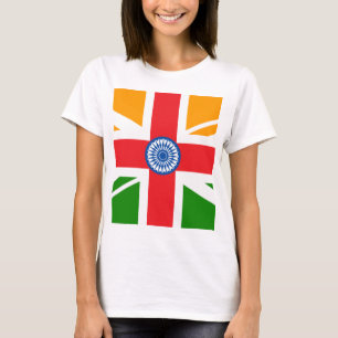 T-shirt Drapeau indien anglo