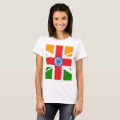 T-shirt Drapeau indien anglo (Devant entier)