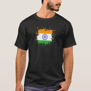 T-shirt Drapeau Indien Drapeau Pour Hommes Femmes Garçons