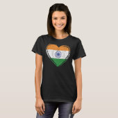 T-shirt Drapeau indien Hindustani 2 (Devant entier)