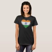 T-shirt Drapeau indien Hindustani 2 (Devant entier)