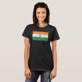 T-shirt Drapeau indien Hindustani 8 (Devant entier)