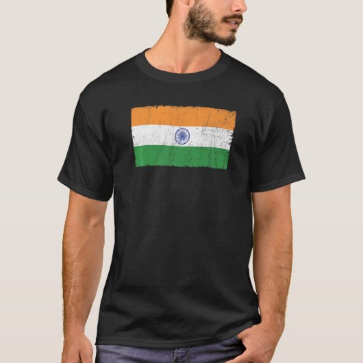 T-shirt Drapeau indien Hindustani 9 (Devant)